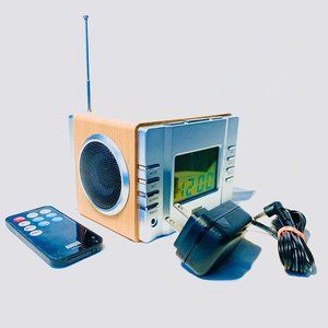 Mini MB300 Wooden Radio and Clock | August